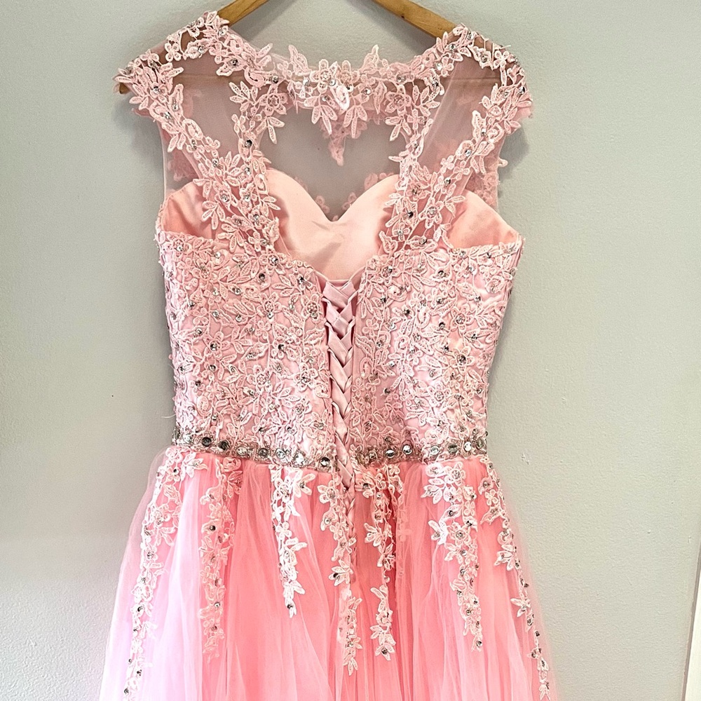 Turquoise Puffy Quinceanera Dresses Tulle Appliques Lace Crystals
